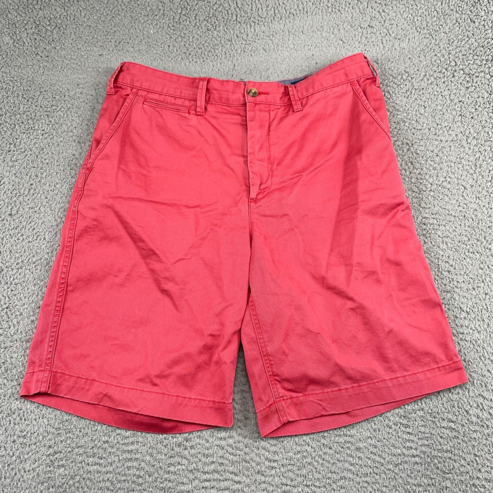 Polo Ralph Lauren Shorts Mens 32 Red Relaxed Fit Chino Cotton Twill Casual